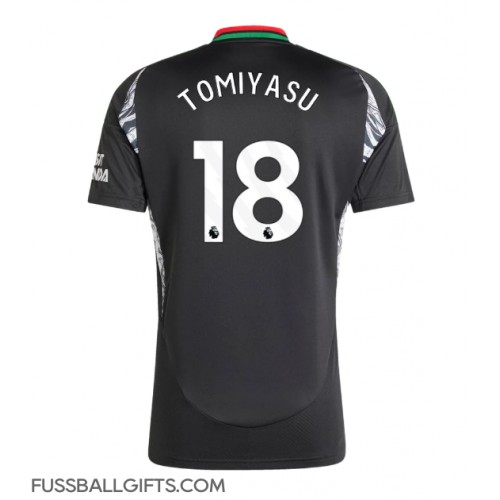 Arsenal Takehiro Tomiyasu #18 Fußballbekleidung Auswärtstrikot 2024-25 Kurzarm